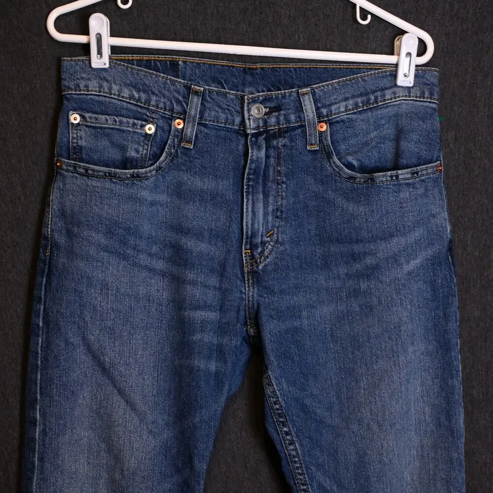 Levi's Men's 31x32 (31x30 actual) 512 Slim Taper Fit Distressed Denim Jeans